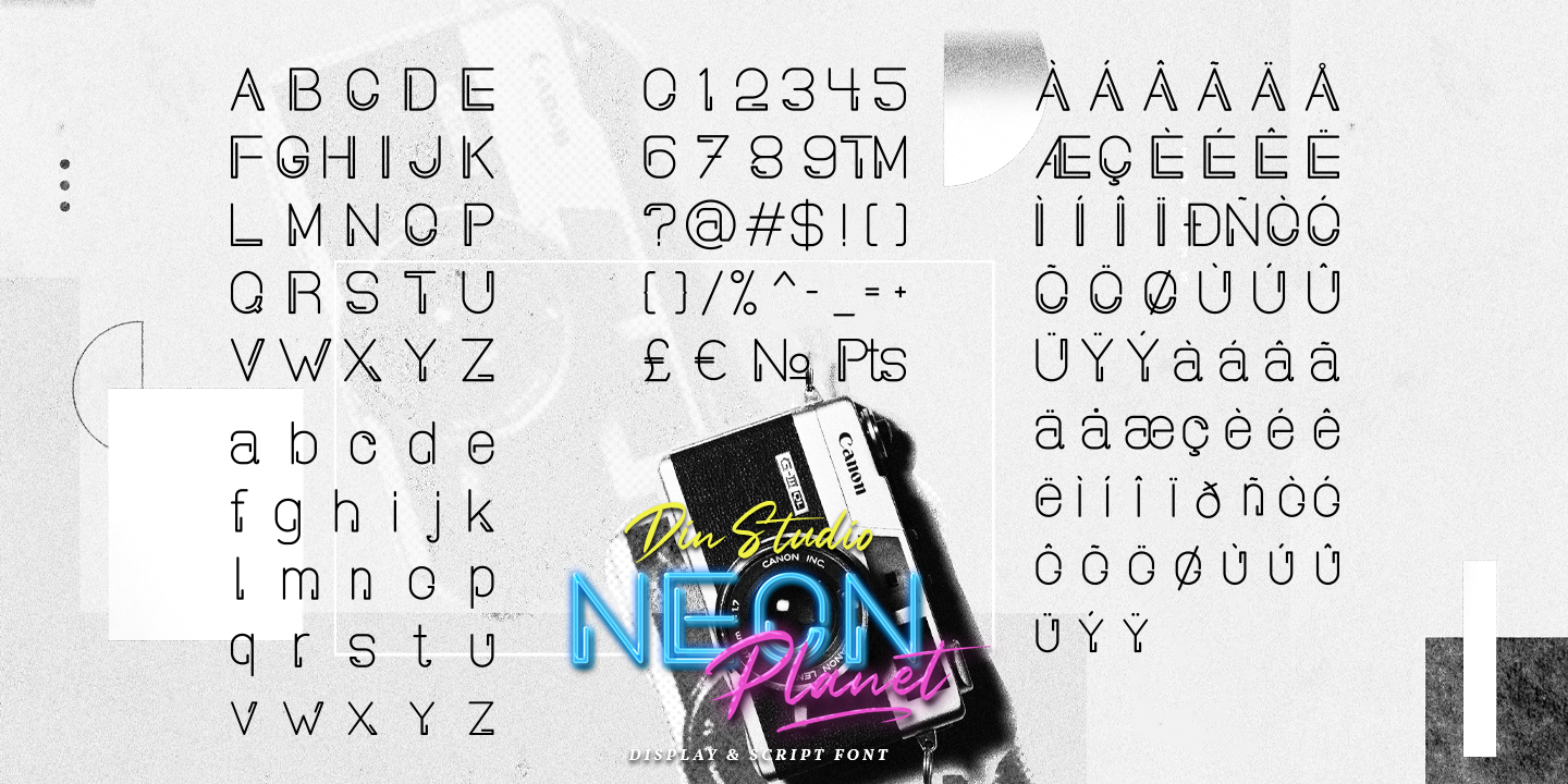 Neon Planet Script Font preview